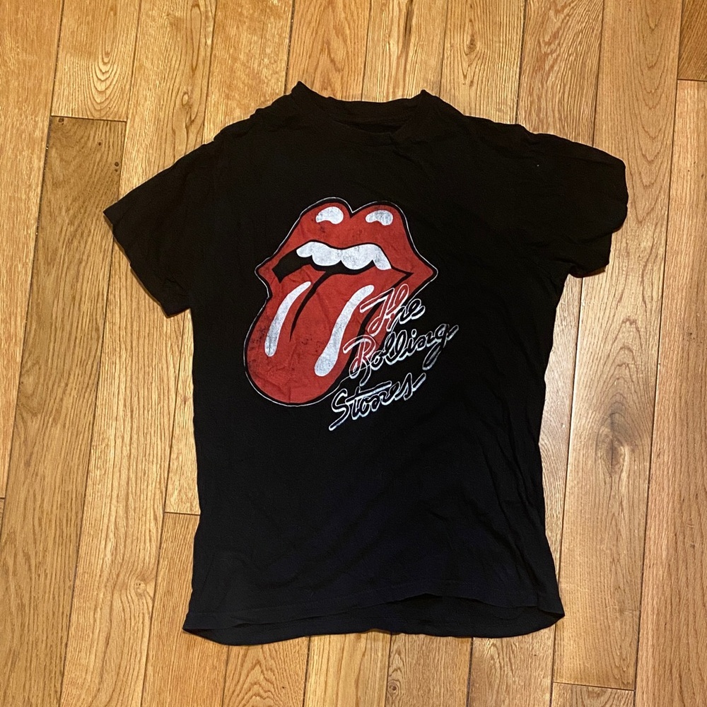 Black Rolling Stones Graphic T-Shirt